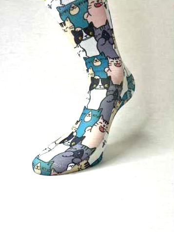 CALCETIN GATOS ANIMADOS