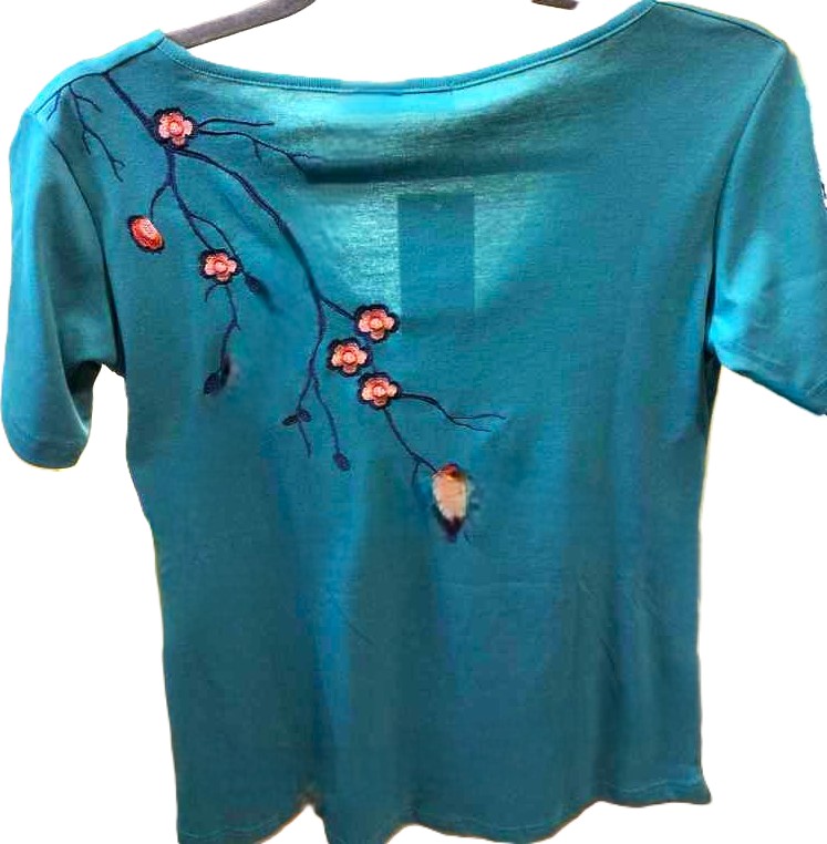 CAMISETA CON BORDADO EN ESPALDA 4805 ¡¡¡DESCUENTO 30%!!!