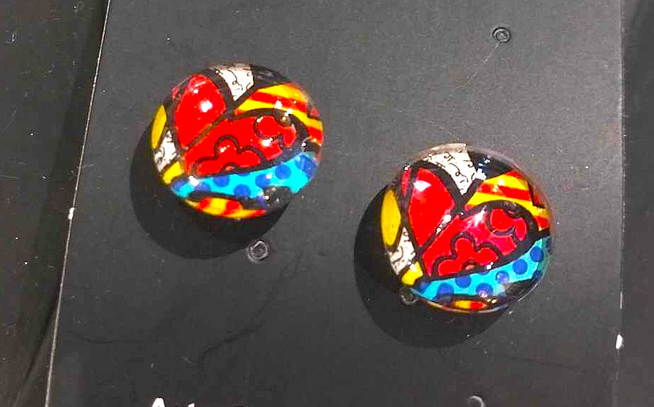 PENDIENTES BOTÓN MEDIANO 